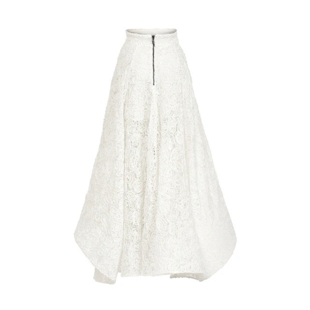 Maticevski Promising Embroidered Lace Midi Skirt Top Wedding Dress - Picture 7 of 14